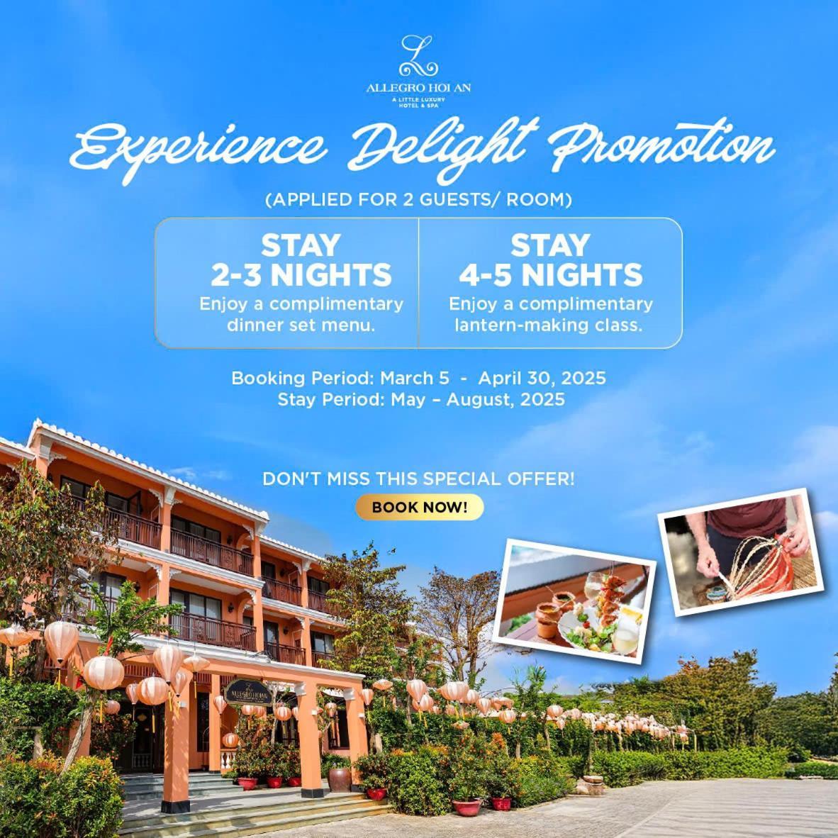 Allegro Hoi An . A Little Luxury Hotel & Spa Экстерьер фото A promotional banner for a resort